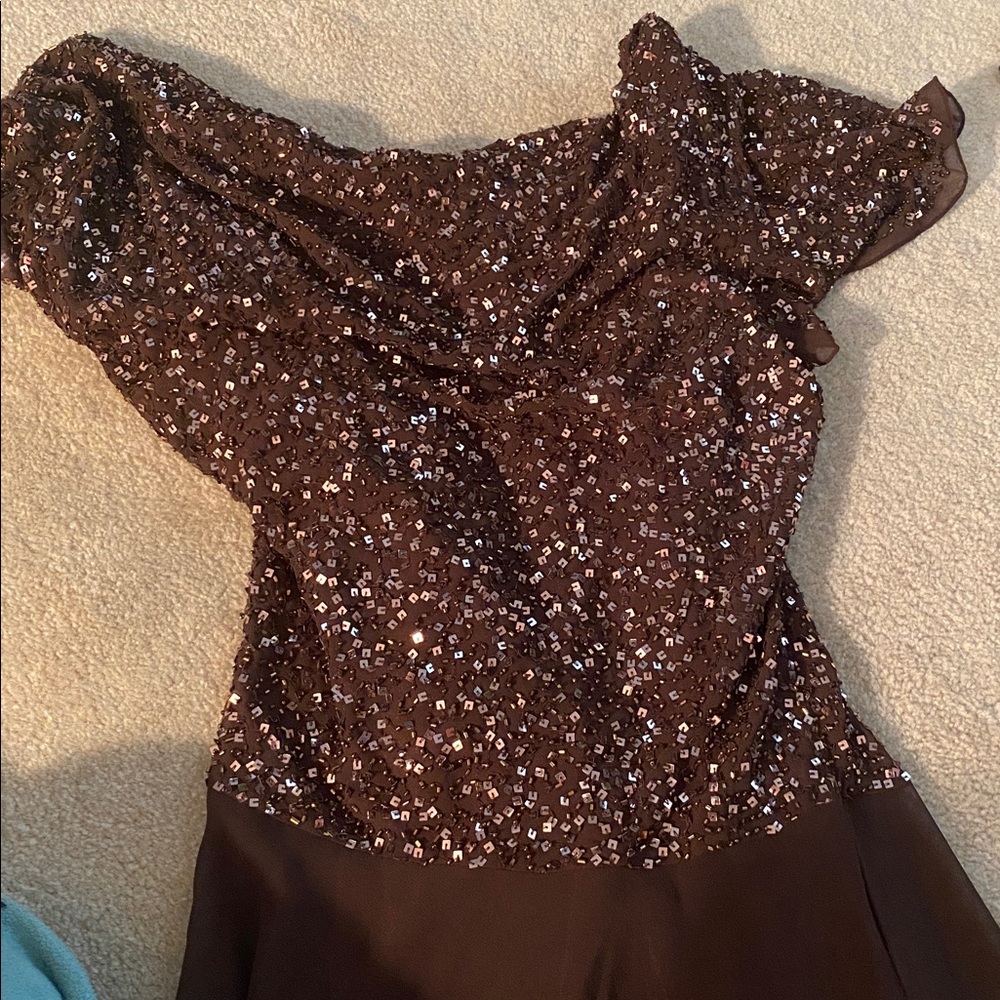 JKARA size 20W chocolate brown excellent condition formal dress - Picture 10 of 10